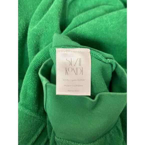 Suzie Kondi Pants Small Womens The Tinos Slim Track Jogger In Green Terry - Picture 7 of 7